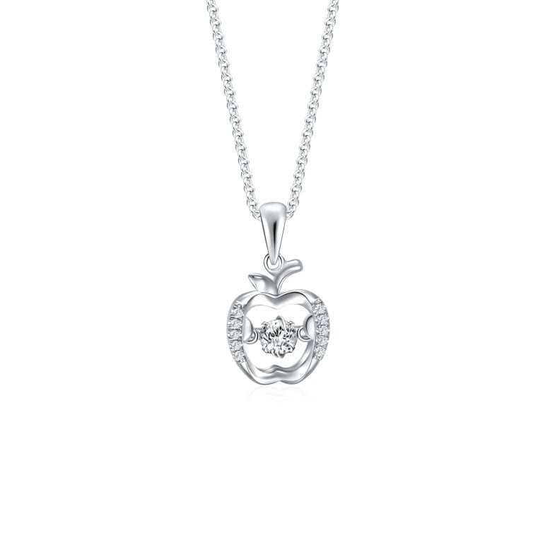 SK Jewellery sweet apple dancing star diamond necklace for women