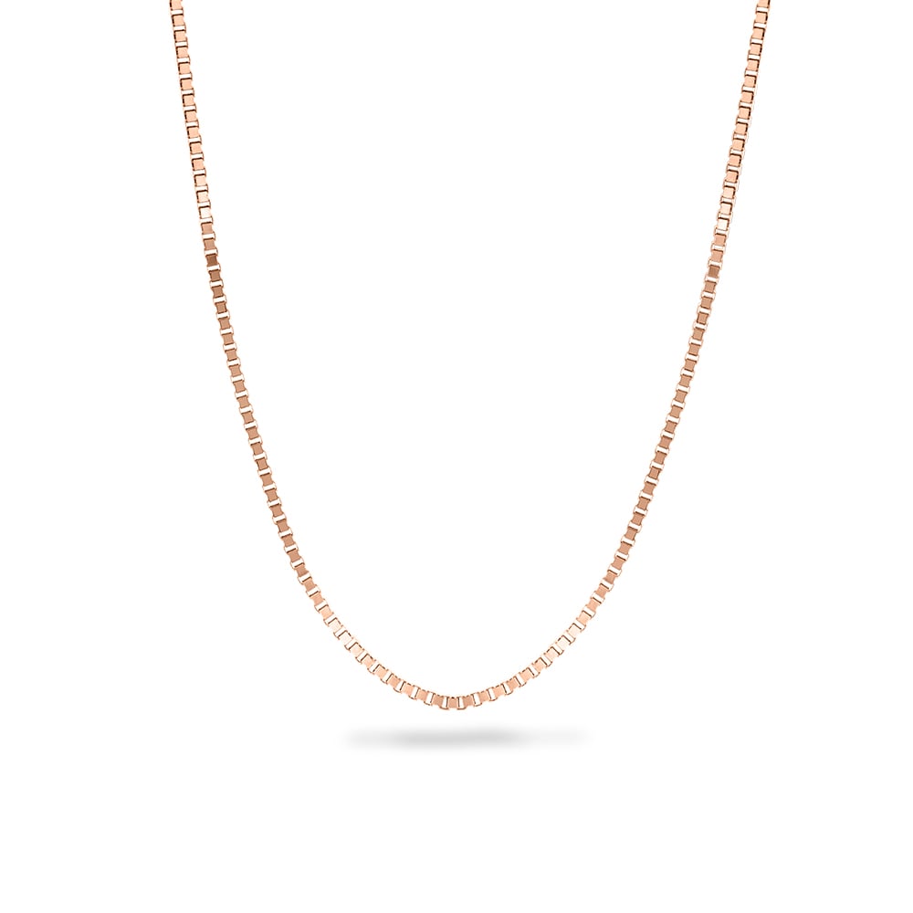 10K Rose Gold Box Chain in 10K Gold - SK Jewellery