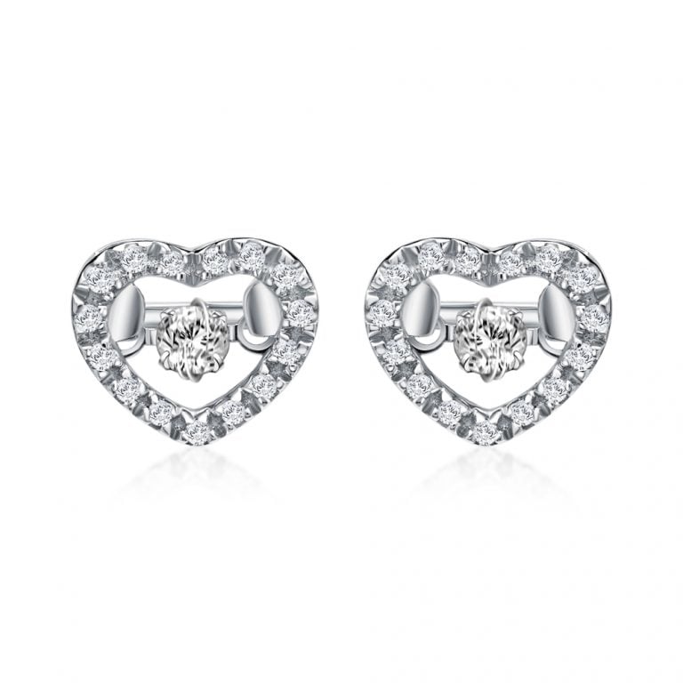 Wonder Heart Dancing Star Diamond Earrings