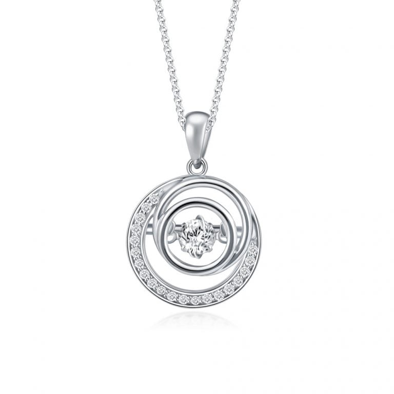 Hypnosis Dancing Star Diamond Necklace for women