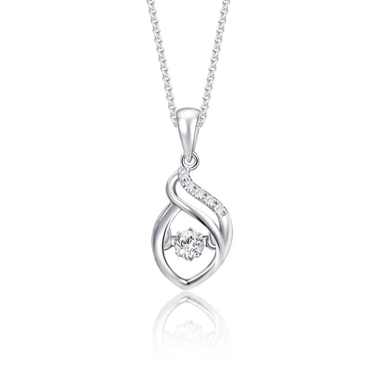 Valentina dancing star diamond necklace for women