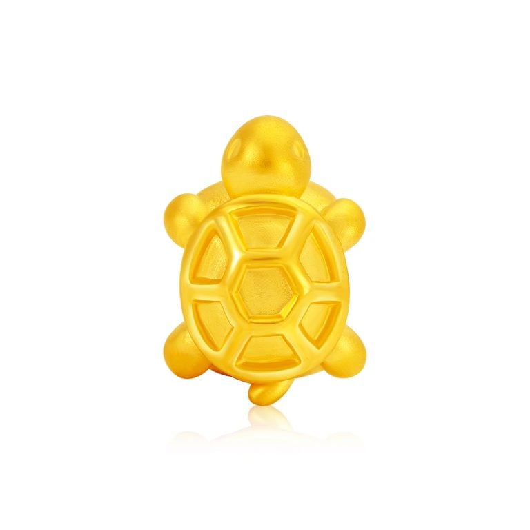 CELESTIAL TORTOISE 999 PURE GOLD CHARM BRACELET