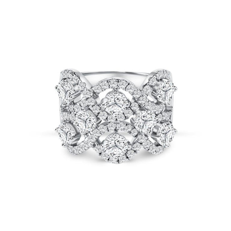 SK SOLITAIRE RING DIAMOND RING with lab grown diamonds in a luxurious setting in 18k white gold STAR CARAT FANCY