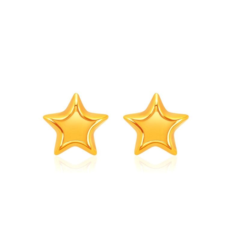SK 916 STAR STUD GOLD EARRINGS FOR WOMEN