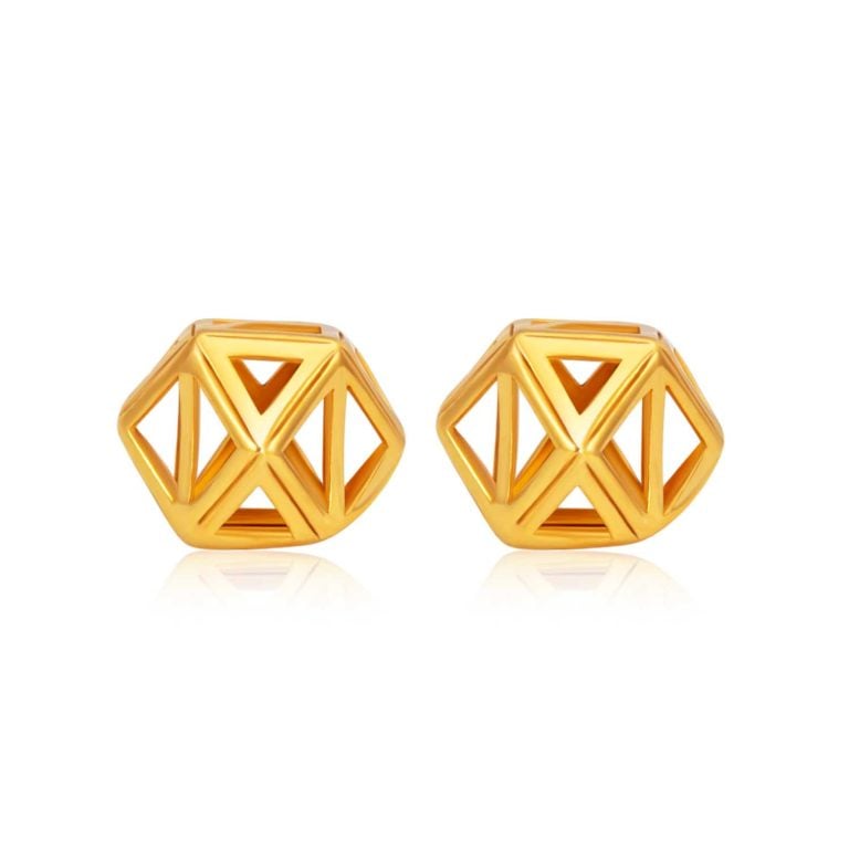 SK 916 STYLISH GOLD EARRINGS FOR WOMEN