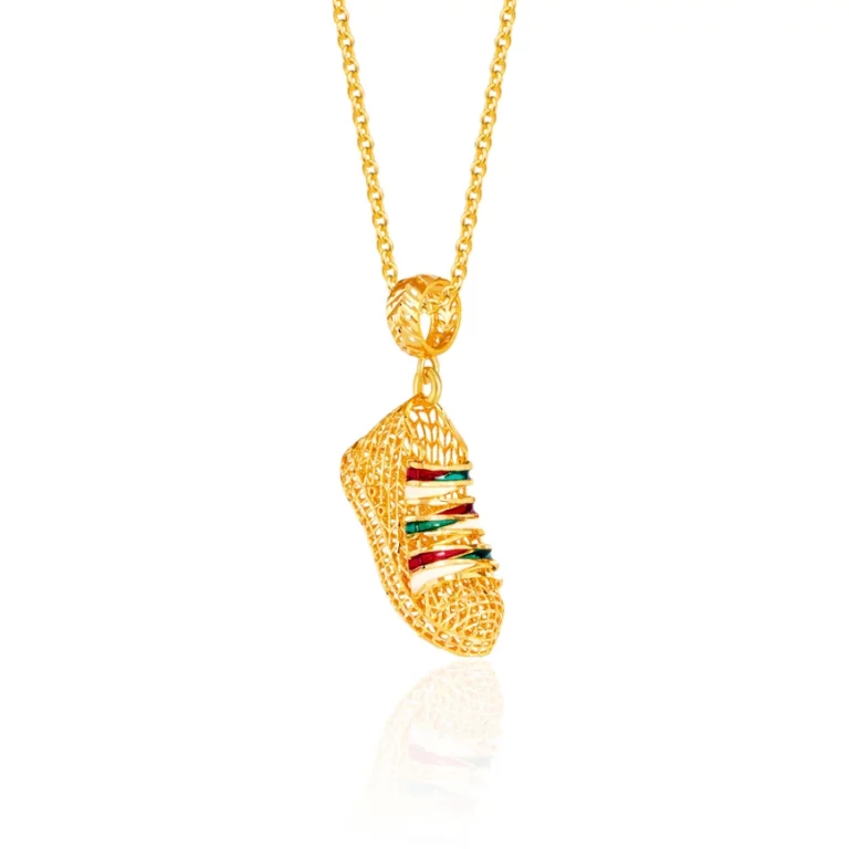 SK 916 ORO AMARE SNEAKER GOLD PENDANT & NECKLACE FOR WOMEN