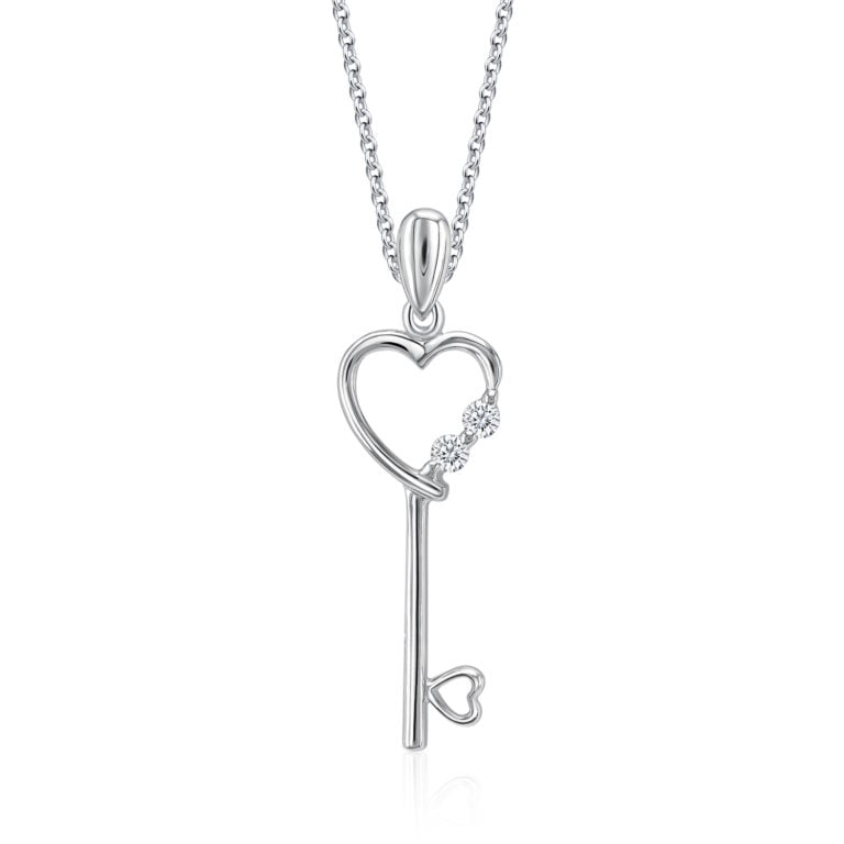 SK Lover Key diamond necklace for women