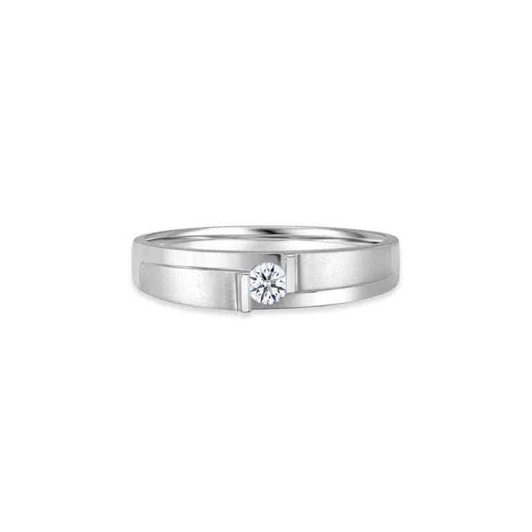 Momento My Sole True Love 18k White Gold Diamond Wedding Bands Malaysia