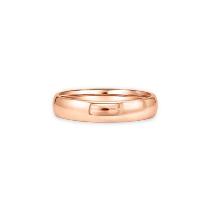 Jill Rene Classic Rose Gold Wedding Band