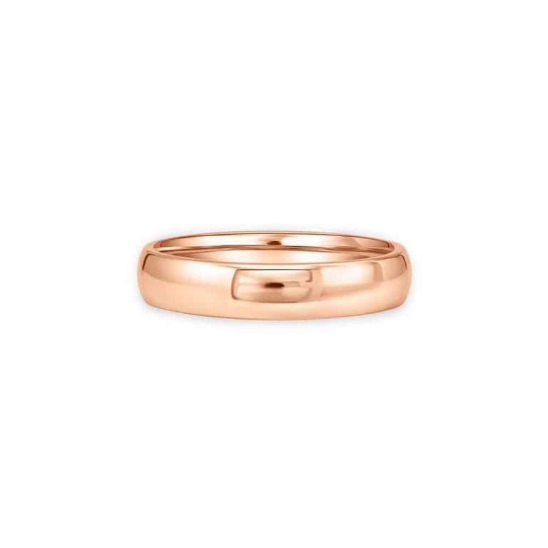 SK mens wedding rings in 14k rose gold