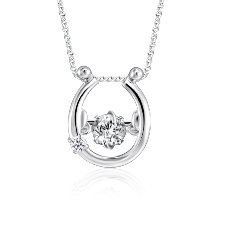 SK Jewellery Starlett Horseshoe diamond necklace for women