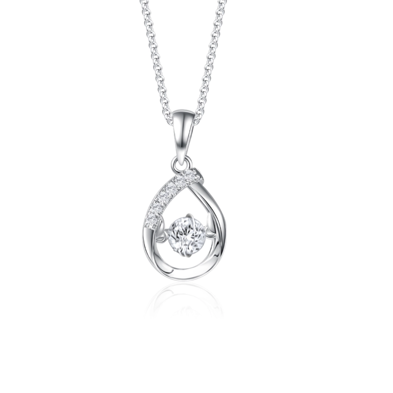 SK Jewellery Starlett Dewdrop devotion diamond necklace for women