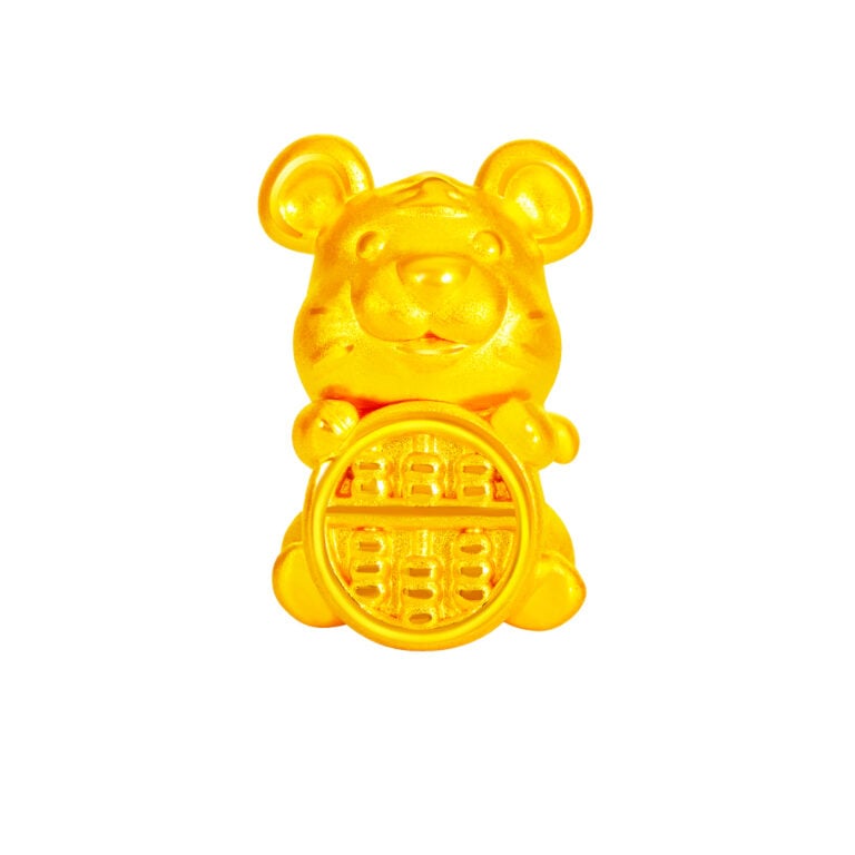 ABACUS ZODIAC TIGER 999 PURE GOLD CHARM BRACELET