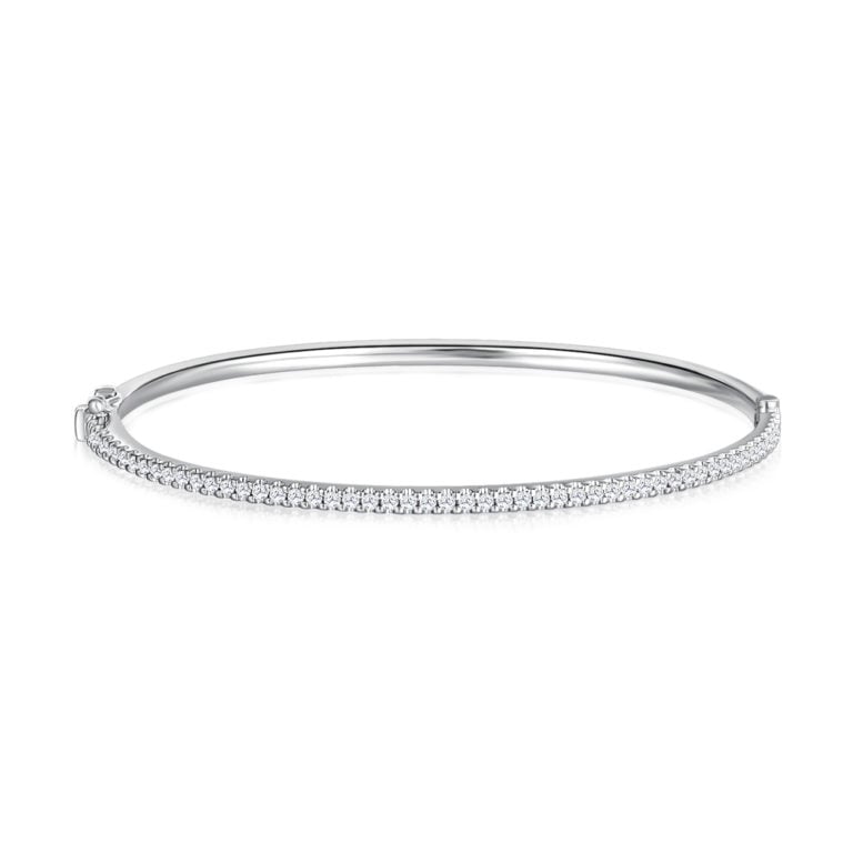 REBECCA TENNIS DIAMOND 10k white gold BANGLE