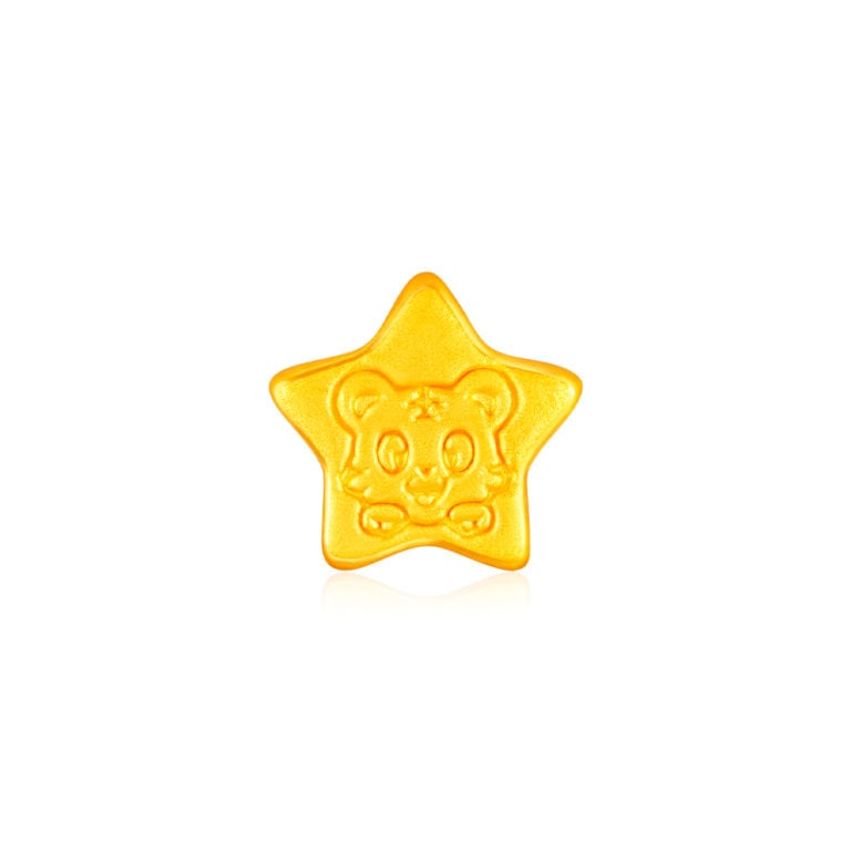 TIGER STAR 999 PURE GOLD CHARM BRACELET