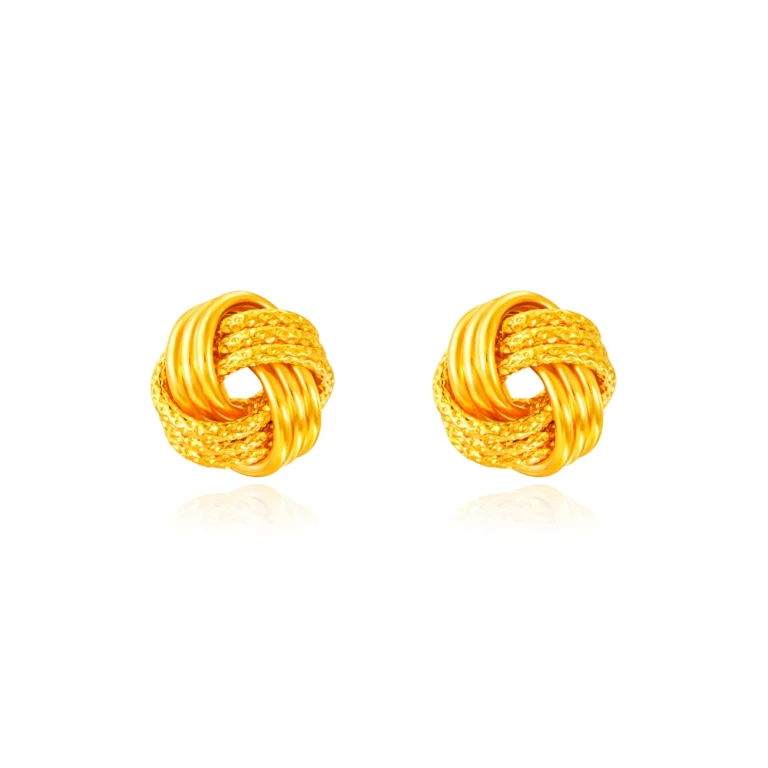 SK 916 GOLD ALODIA STUD GOLD EARRINGS FOR WOMEN