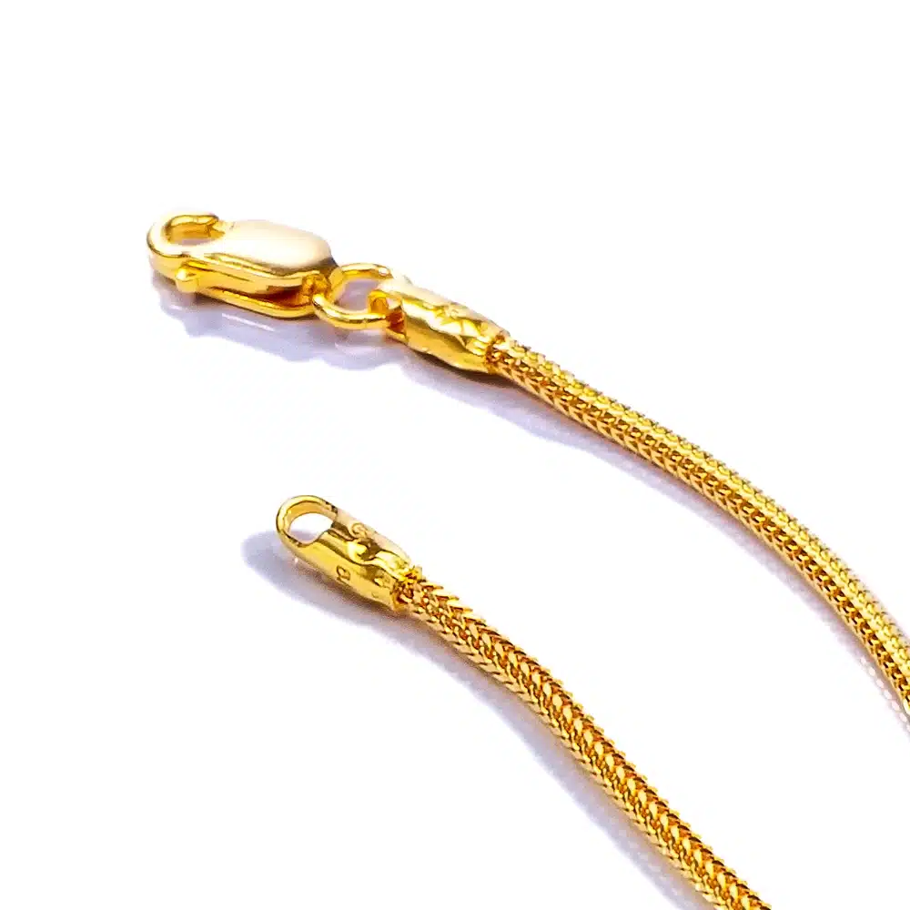 Glissade Rounded 916 Gold Chain in 916 Gold - SK Jewellery