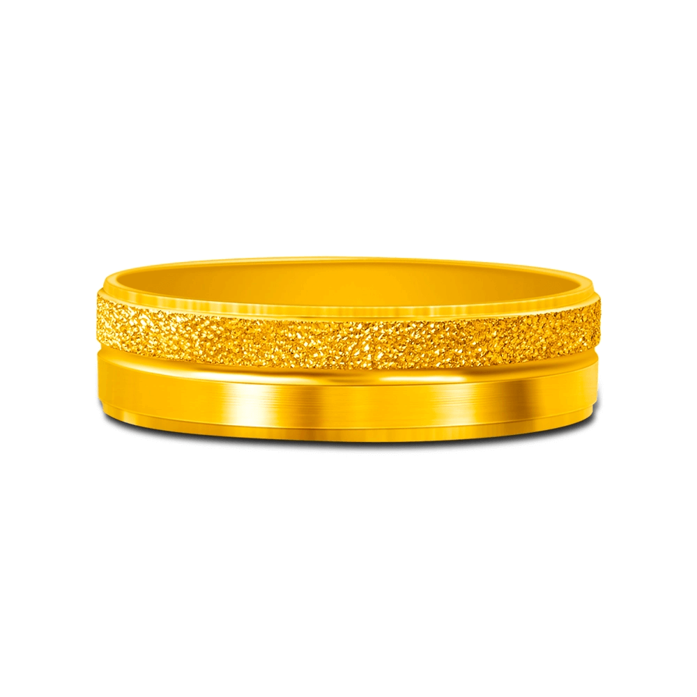 SK cincin merisik dalam emas kuning 