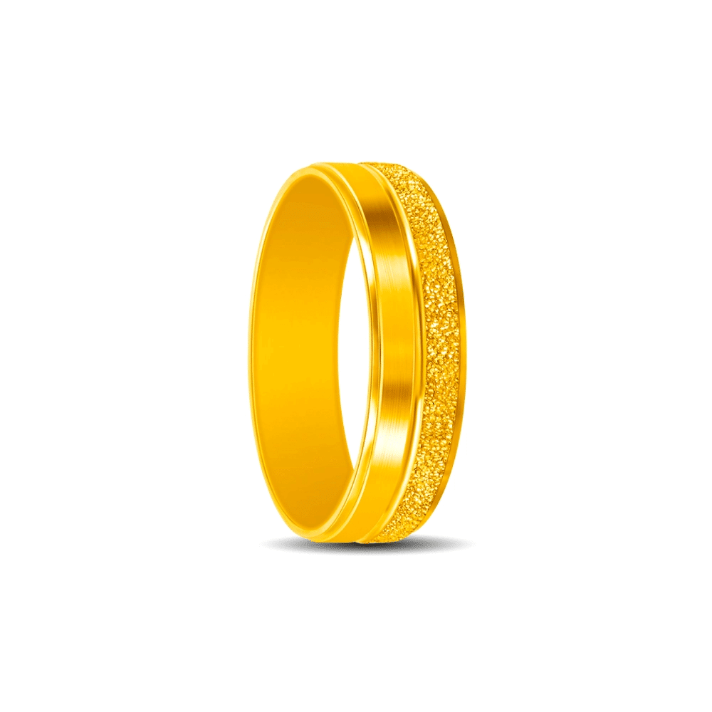 SK cincin merisik dalam emas kuning 