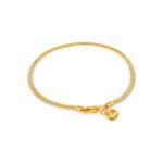 SK BRACELET FOR WOMEN BOA BELL layout of the bracelet with an added bell made in 916 gold