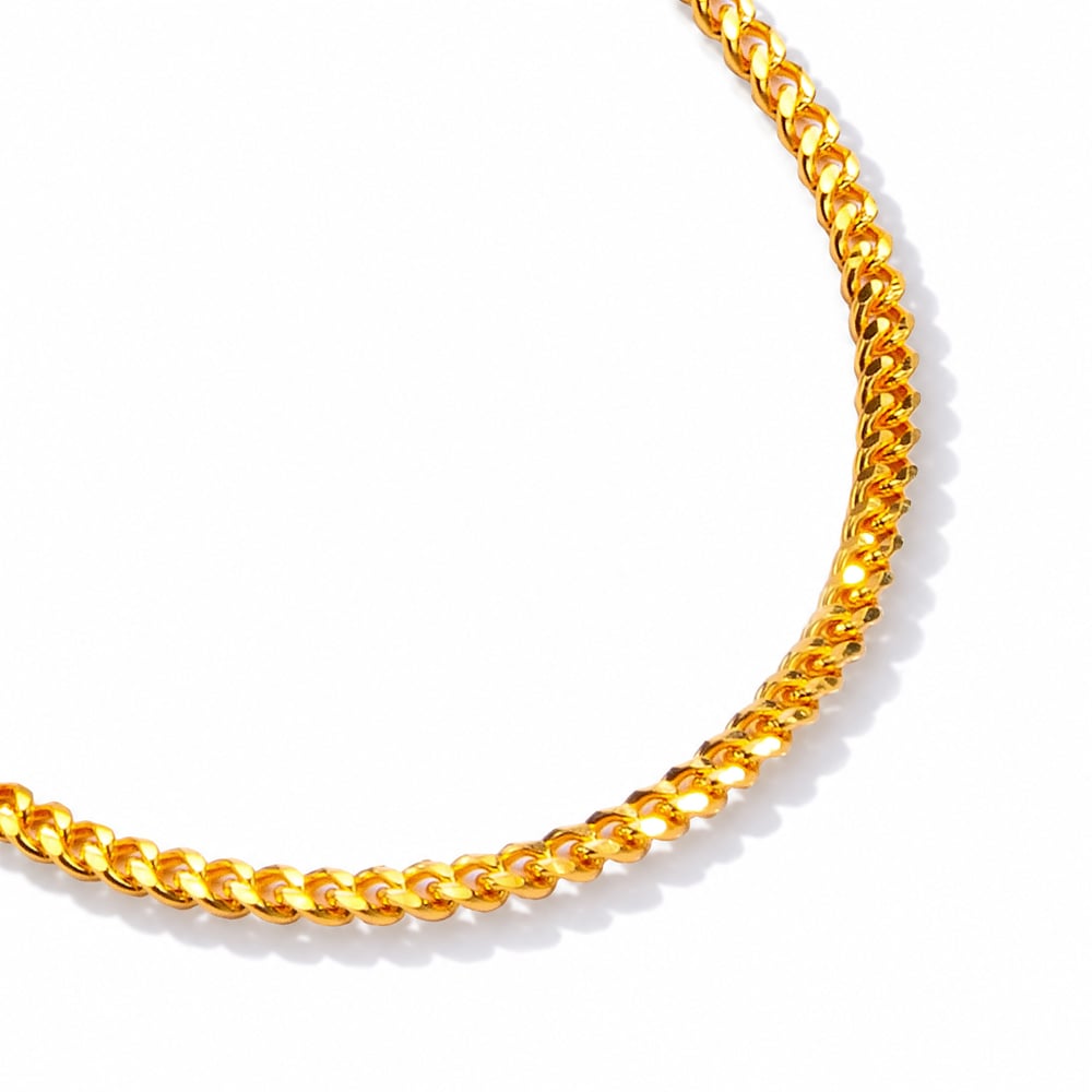Curb Link 916 Gold Chain in 916 Gold - SK Jewellery