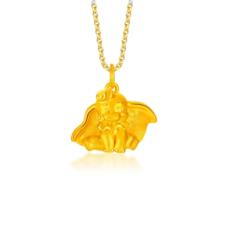 SK 999 DUMBO 999 PURE GOLD PENDANT & NECKLACE FOR WOMEN