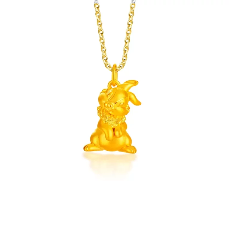 SK 999 THUMPER 999 PURE GOLD PENDANT & NECKLACE FOR WOMEN