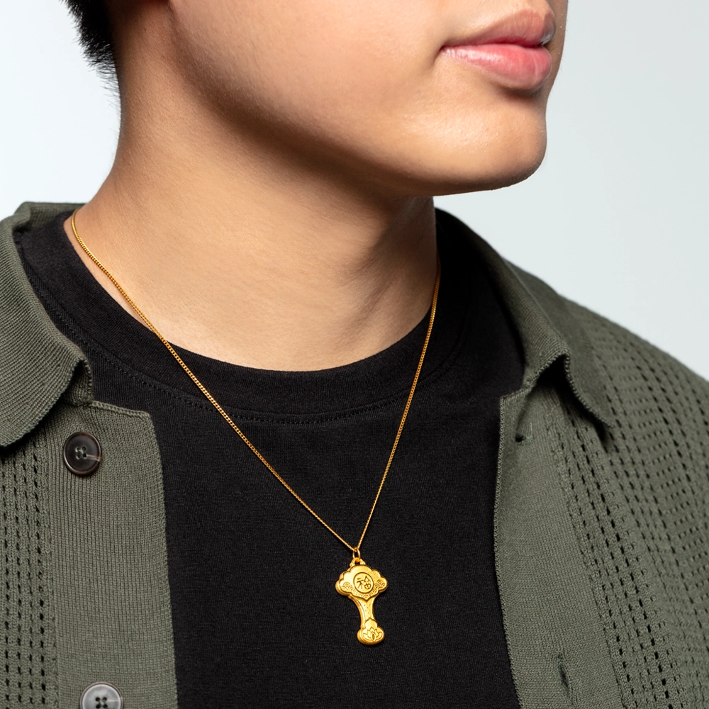 Curb Link 916 Gold Chain in 916 Gold - SK Jewellery