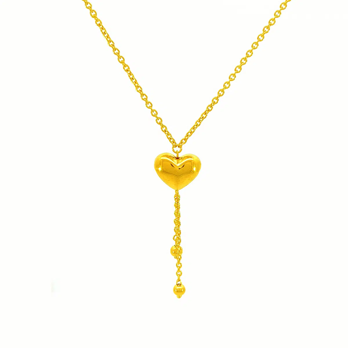 Rantai leher emas 916 terkini dengan SK 916 Perfect Love Gold Necklace.