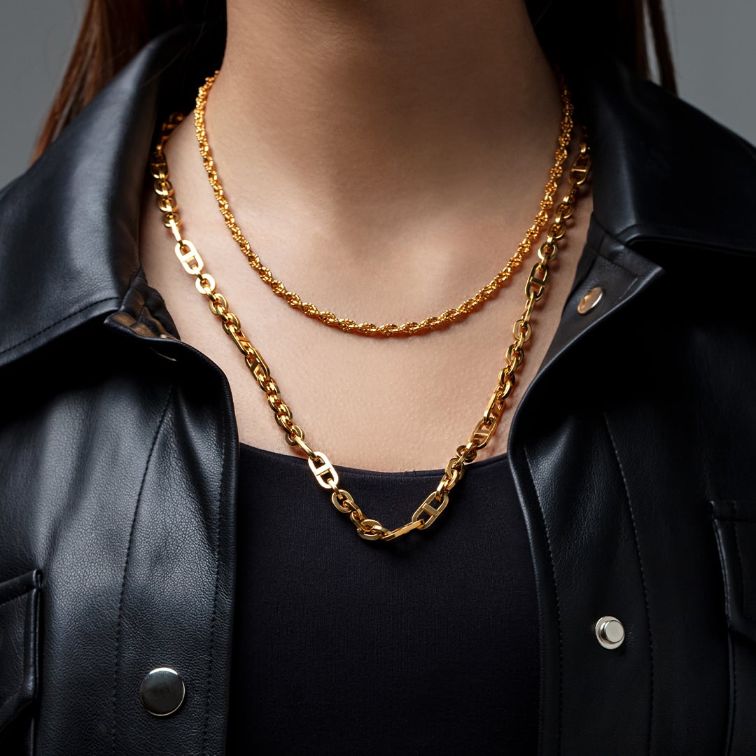 Diamond Rush 916 Gold Chain in 916 Gold - SK Jewellery
