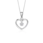 SK Jewellery Elegant heart shape diamond necklace for women