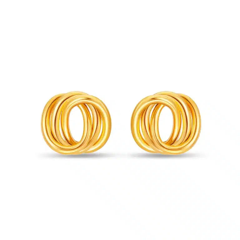 Cosmic Loop 916 Gold Earrings