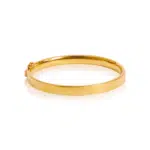 SK 916 Elegant Contour plain simple gold Bangle