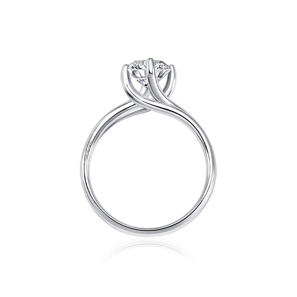 a white gold solitaire diamond engagement rings