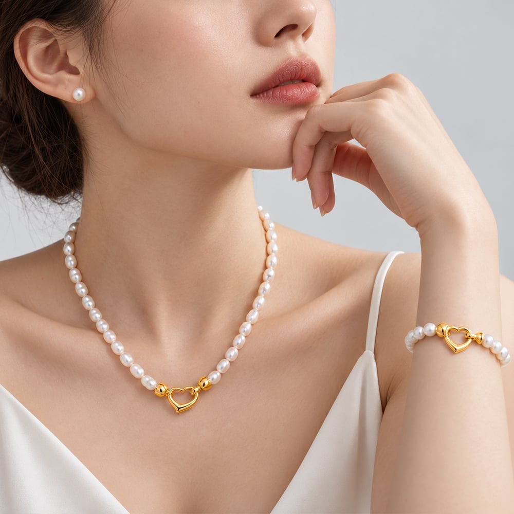 Andy Hearts Manhattan Pearl Necklace - SK Jewellery