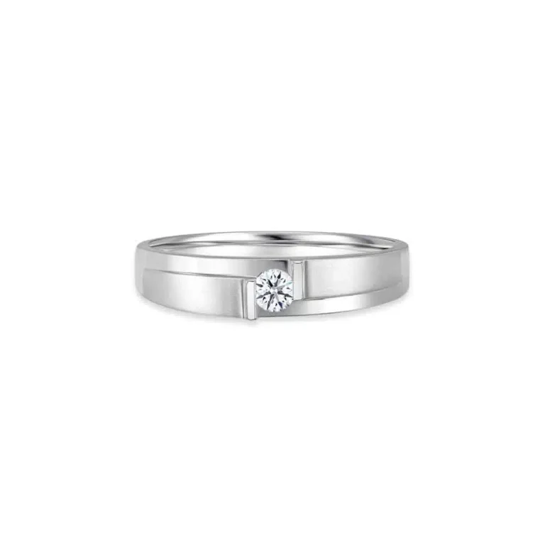Momento My Sole True Love 18k White Gold Diamond Wedding Bands Malaysia