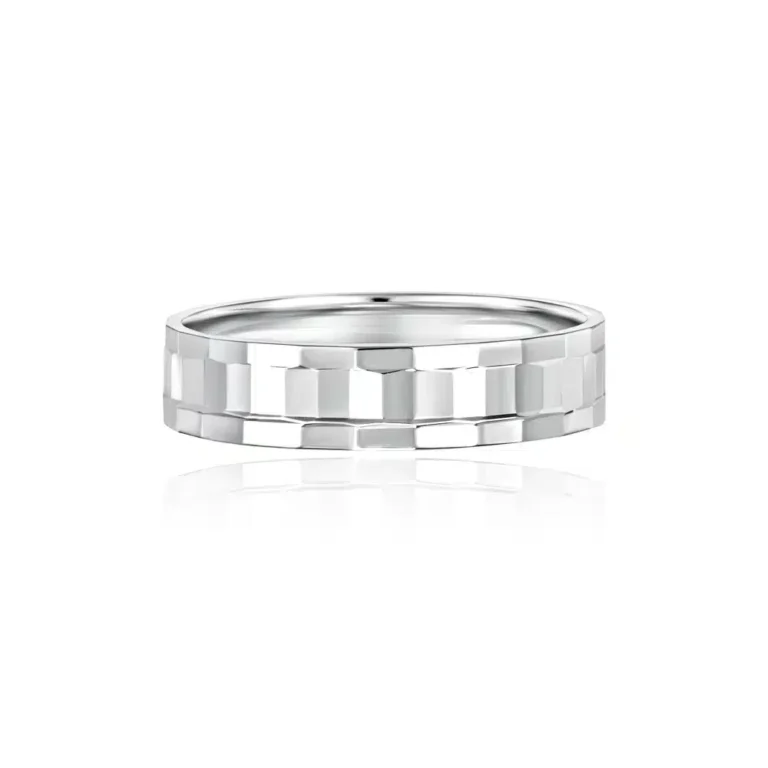 Jill-Rene Lovebound Dainty White Gold Wedding Band Malaysia