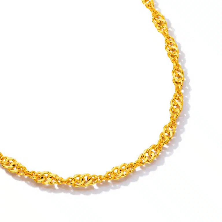Twined Shine 999 Pure Gold Chain