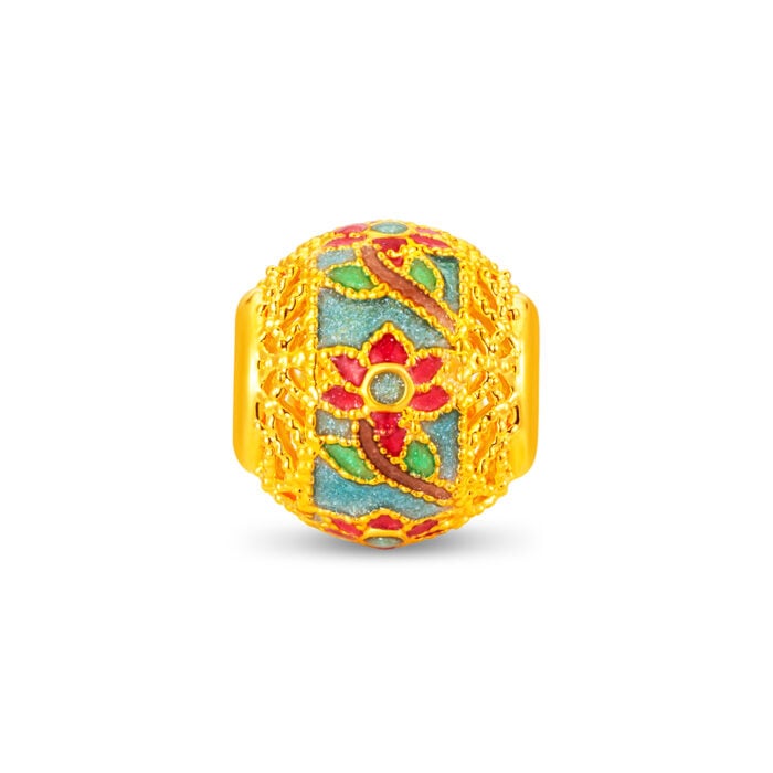 Enchanted Lotus 999 Gold Charm