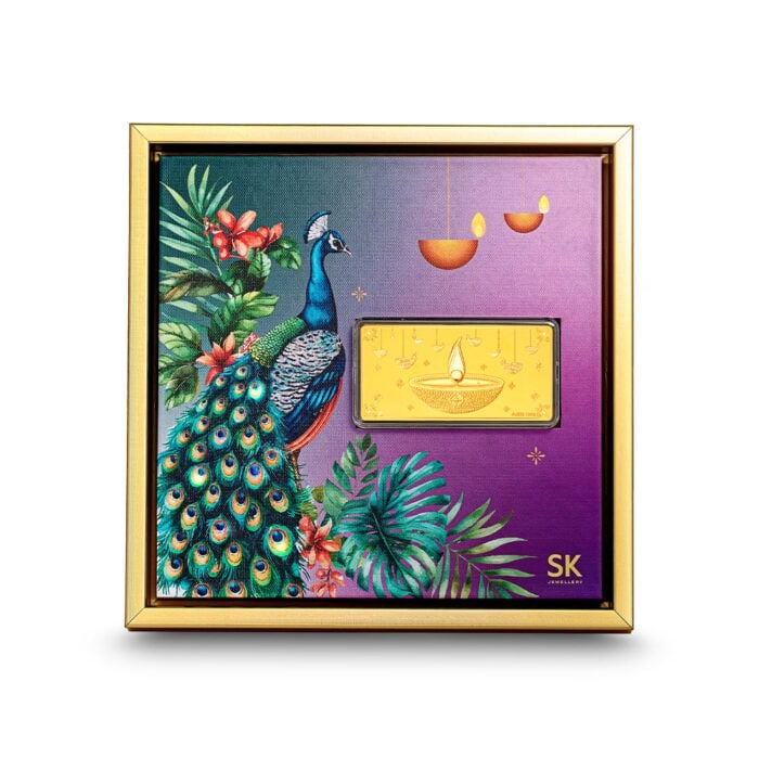 Festivals of Lights 999 Pure Gold Portrait Frame