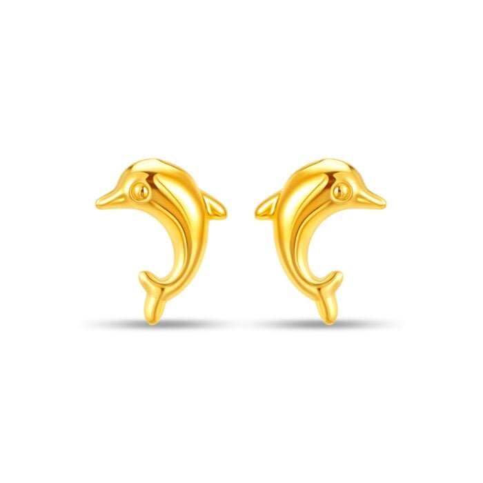 Silvère 925 Silver Dolphine Stud Earrings