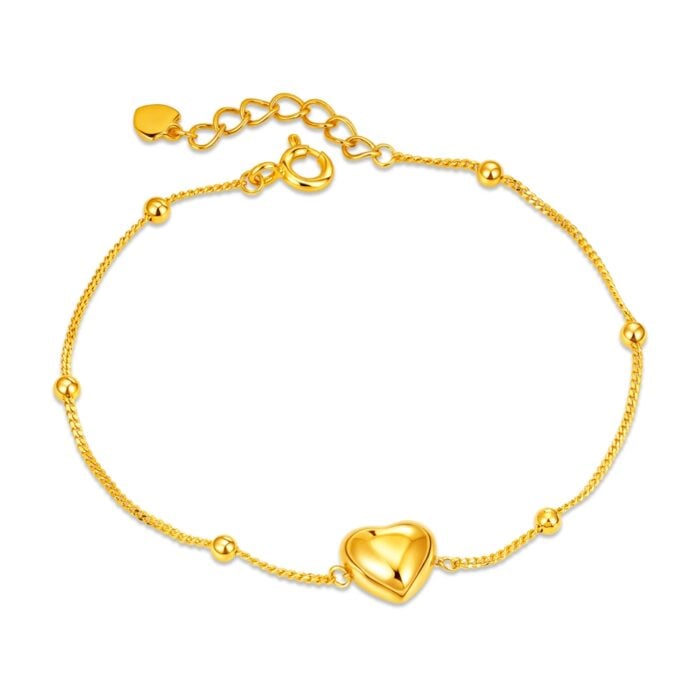 Silvère 925 Silver Serene Heart Bracelet