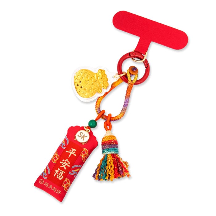 Peace Blessing (平安福) 999 Pure Gold Fortune Bag Keychain Tassel