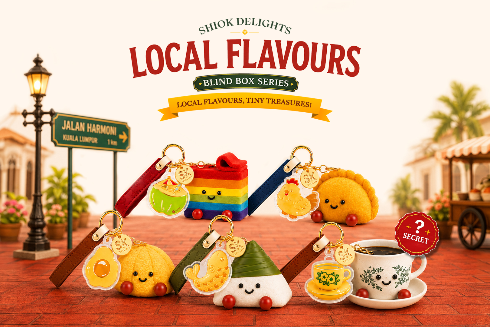 Shiok Delights Blind Box 999 Pure Gold Collectible Charms