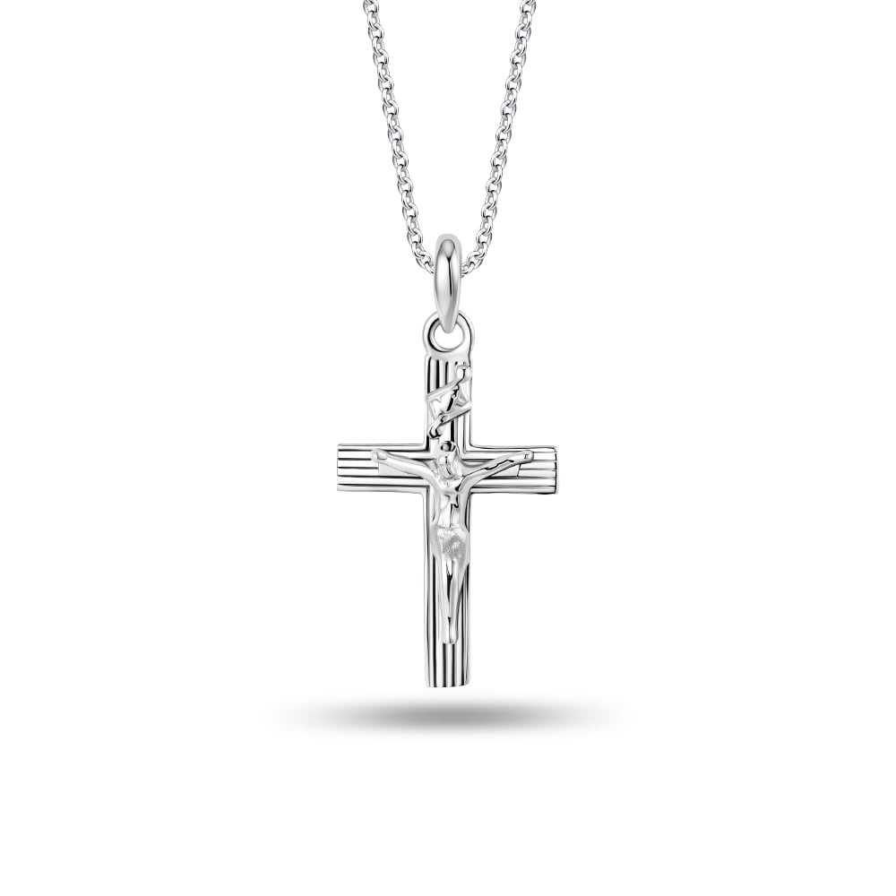 Eternal Faith Cross 10K White Gold Pendant in 10K Gold - SK Jewellery