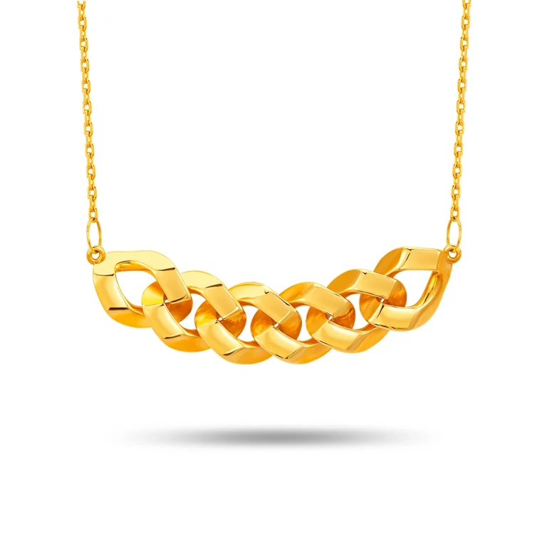 Golden Weave 916 Gold Necklace