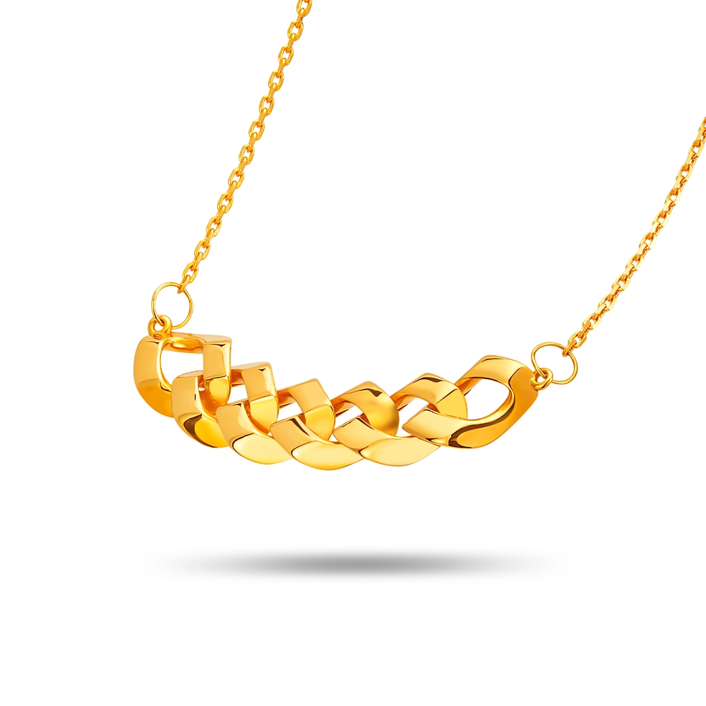 Golden Weave 916 Gold Necklace
