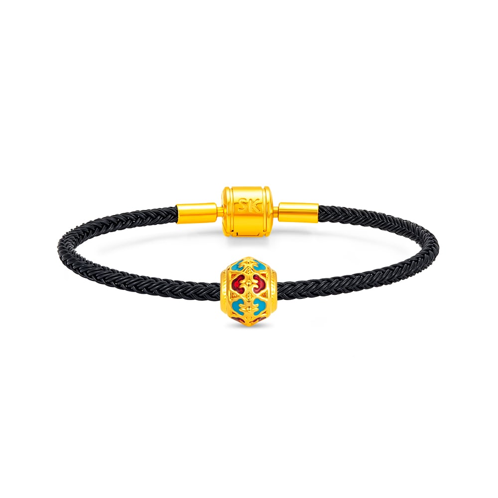 Harmony Weave 999 Pure Gold Charm Bracelet
