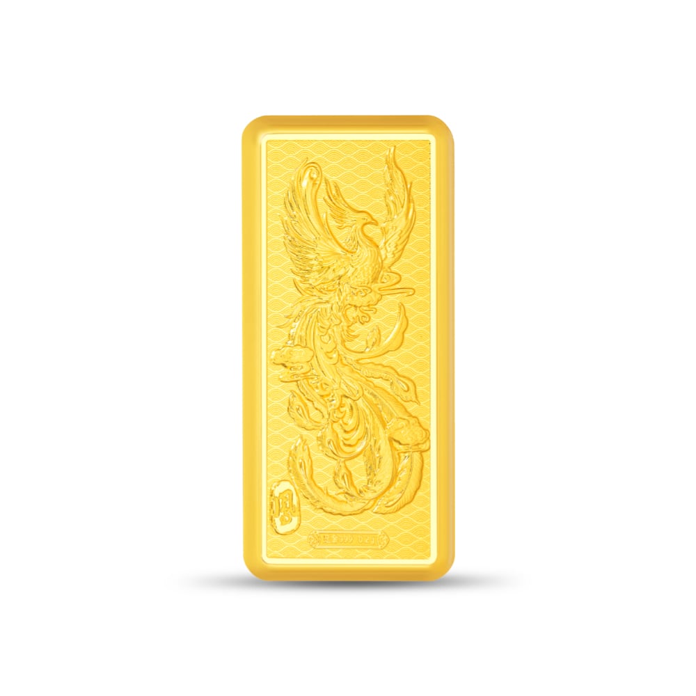 Double Dragon Phoenix 999 Gold Bars (0.4g)