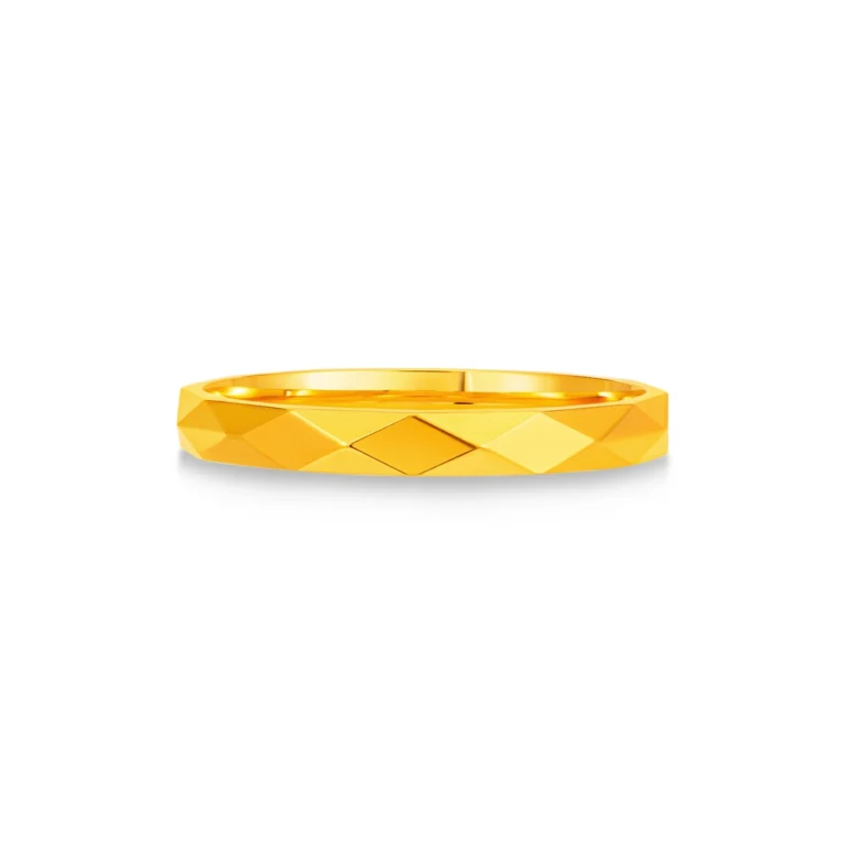 Rhombus Radiance 999 Pure Gold Ring